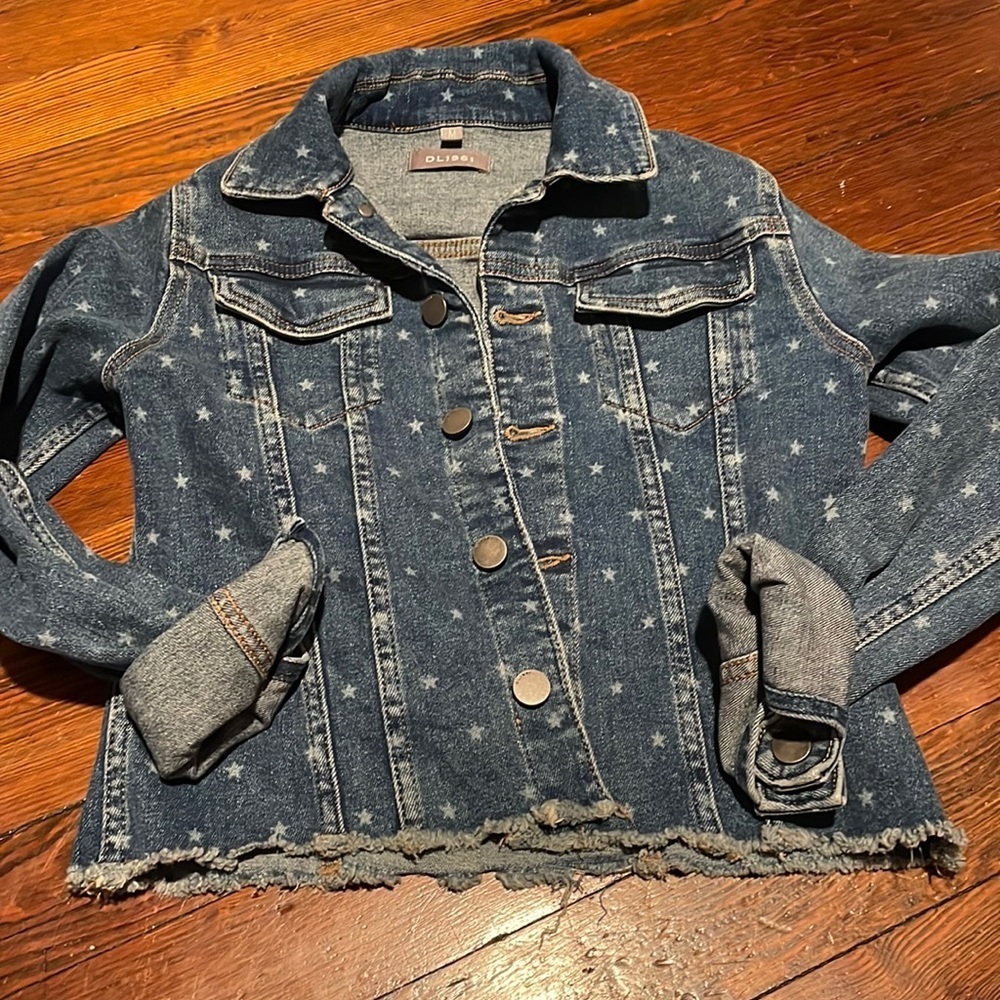 DL1961 Girl’s Jean Jacket with Stars Size M